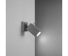 Sollux Lighting Sieninis šviestuvas MERIDA 1 pilkas