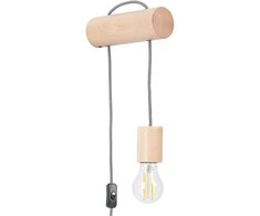 Sollux Lighting Sieninis šviestuvas NIMBI E27 su jungikliu