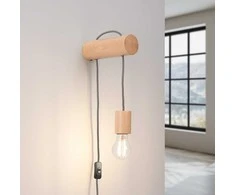Sollux Lighting Sieninis šviestuvas NIMBI E27 su jungikliu