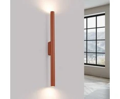 Sollux Lighting Sieninis šviestuvas PASTELO 2 raudona ochra