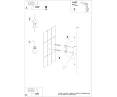 Sollux Lighting Sieninis šviestuvas PASTELO 2 beige