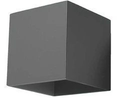 Sollux Lighting Sieninis šviestuvas QUAD 1 antracito spalvos