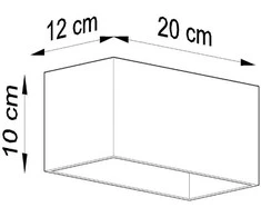 Sollux Lighting Sieninis šviestuvas QUAD MAXI pilkas
