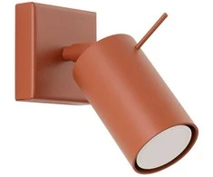 Sollux Lighting Sieninis šviestuvas RING raudona ochra