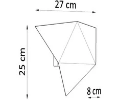 Sollux Lighting Sieninis šviestuvas SOLIDO baltas