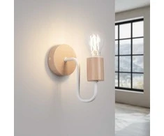 Sollux Lighting Sieninis šviestuvas TIMBO baltas