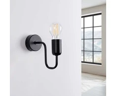 Sollux Lighting Sieninis šviestuvas VECTOR juodas