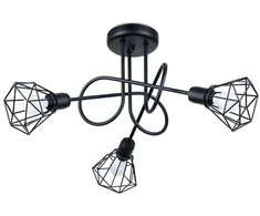 Lubinis šviestuvas Sollux Lighting Šviestuvas ARTEMIS 3S juodas
