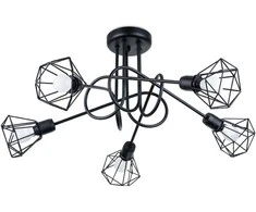Lubinis šviestuvas Sollux Lighting Šviestuvas ARTEMIS 5S juodas
