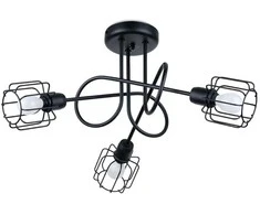 Lubinis šviestuvas Sollux Lighting Šviestuvas BELUCI 3S juodas