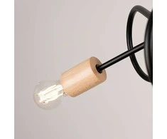 Lubinis šviestuvas Sollux Lighting Šviestuvas EMBER 3 juodas