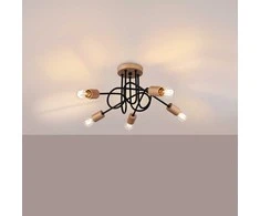 Lubinis šviestuvas Sollux Lighting Šviestuvas EMBER 5 juodas