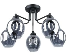 Lubinis šviestuvas Sollux Lighting Šviestuvas FILLAN 5 juodas
