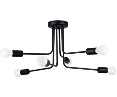 Lubinis šviestuvas Sollux Lighting Šviestuvas NORAH 6 juodas
