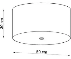Lubinis šviestuvas Sollux Lighting Šviestuvas OTTO 50 baltas