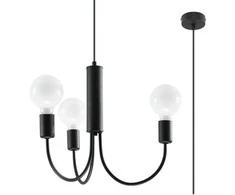 Pakabinamas šviestuvas Sollux Lighting Šviestuvas PICCOLO 3 juodas