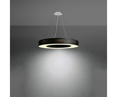 Pakabinamas šviestuvas Sollux Lighting Šviestuvas SATURNO SLIM 70 juodas