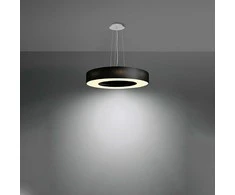 Pakabinamas šviestuvas Sollux Lighting Šviestuvas SATURNO SLIM 50 juodas