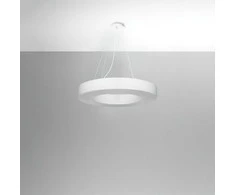 Pakabinamas šviestuvas Sollux Lighting Šviestuvas SATURNO SLIM 70 baltas