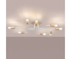 Lubinis šviestuvas Sollux Lighting Šviestuvas TIMBO 8 baltas