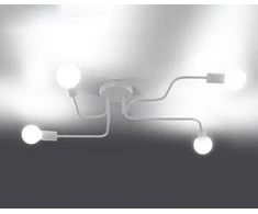 Lubinis šviestuvas Sollux Lighting Šviestuvas VECTOR 4 baltas