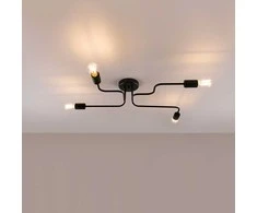 Lubinis šviestuvas Sollux Lighting Šviestuvas VECTOR 4 juodas