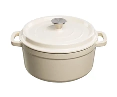 Grandfeu baltas puodas, su dangčiu, 4.7l