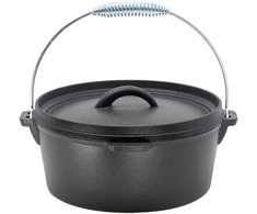 Kamado Bono Ketaus puodas su dangčiu Dutch Oven 4L