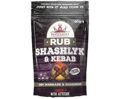 Poppamies Prieskonių mišinys "Shashlyk &amp; Kebab", 200g