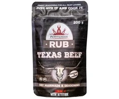 Poppamies Prieskonių mišinys "Texas Beef RUB", 200g.