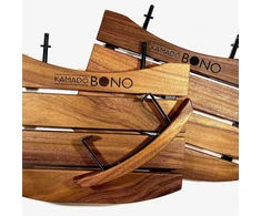 Kamado Bono Tikmedžio padėklų ir rankenos rinkinys (Grande)