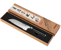 Damasko plieno Santoku peilis, 18 cm