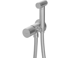 Bidė dušelio komplektas Deante Silia Hexa BHS_F34M, Brushed steel