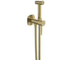 Bidė dušelio komplektas Laveo Pola, Brushed Gold