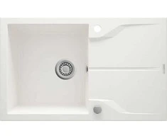 Deante granitinė virtuvinė plautuvė Deante Andante Flush, ZQN_A11F, Alabaster