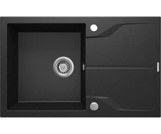 Deante granitinė virtuvinė plautuvė Deante Andante Flush, ZQN_G11F, Metallic graphite