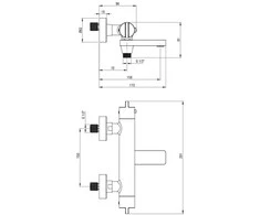 Deante termostatinis vonios maišytuvas Therm BCH_A1BT, Bianco