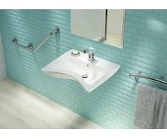 Deante Vital 2in1 vonios kambario rankena su rankšluosčių kabykla NIV_041H, Steel