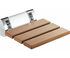 Deante Vital sieninė atlenkiama dušo sėdynė NIV_451P, Chrome/Brown