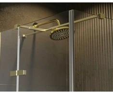 Dušo kabina Besco Pixa Gold, 120 x 90 x 195 cm, kairinė