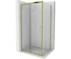 Dušo kabina Mexen Apia, Gold, 95 x 70 cm