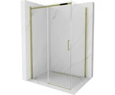 Dušo kabina Mexen Omega, Gold, 140 x 100 cm