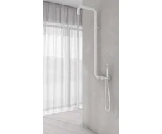 Dušo komplektas su maišytuvu Deante Silia NQS_A4XM, Bianco