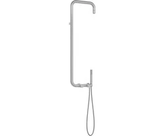 Dušo komplektas su maišytuvu Deante Silia Hexa NHS_F4XM, Brushed steel