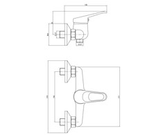 Dušo maišytuvas Deante Lobo BYU_040M, Chrome