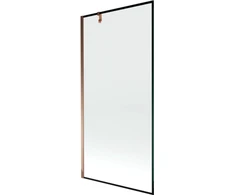 Vonios sienelė Mexen Next I, Rose auksinis/Juodas frame, 90 x 150 cm