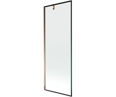 Vonios sienelė Mexen Next I, Rose auksinis/Juodas frame, 70 x 150 cm