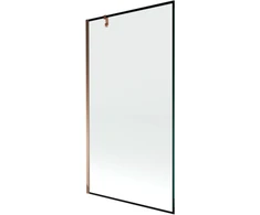 Vonios sienelė Mexen Next I, Rose auksinis/Juodas frame, 100 x 150 cm