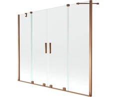 Vonios sienelė Mexen Velar Duo II, Rose auksinis, 180 x 150 cm