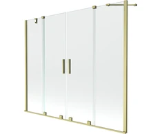 Vonios sienelė Mexen Velar Duo II, Brushed auksinis, 170 x 150 cm